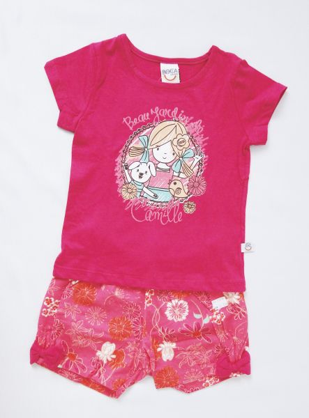 Conjunto Meia Malha Estampada - Tamanho 2T - BG17212