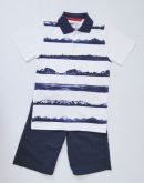 Conjunto Polo Listras - Tamanho 10 - BG43325AZ