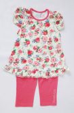 Conjunto Bata Floral - Tamanho 4 - NA10293