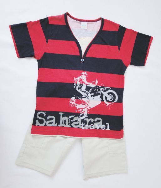 Conjunto Camiseta Sahara / Bermuda - Tamanho 8 - NA10275-77